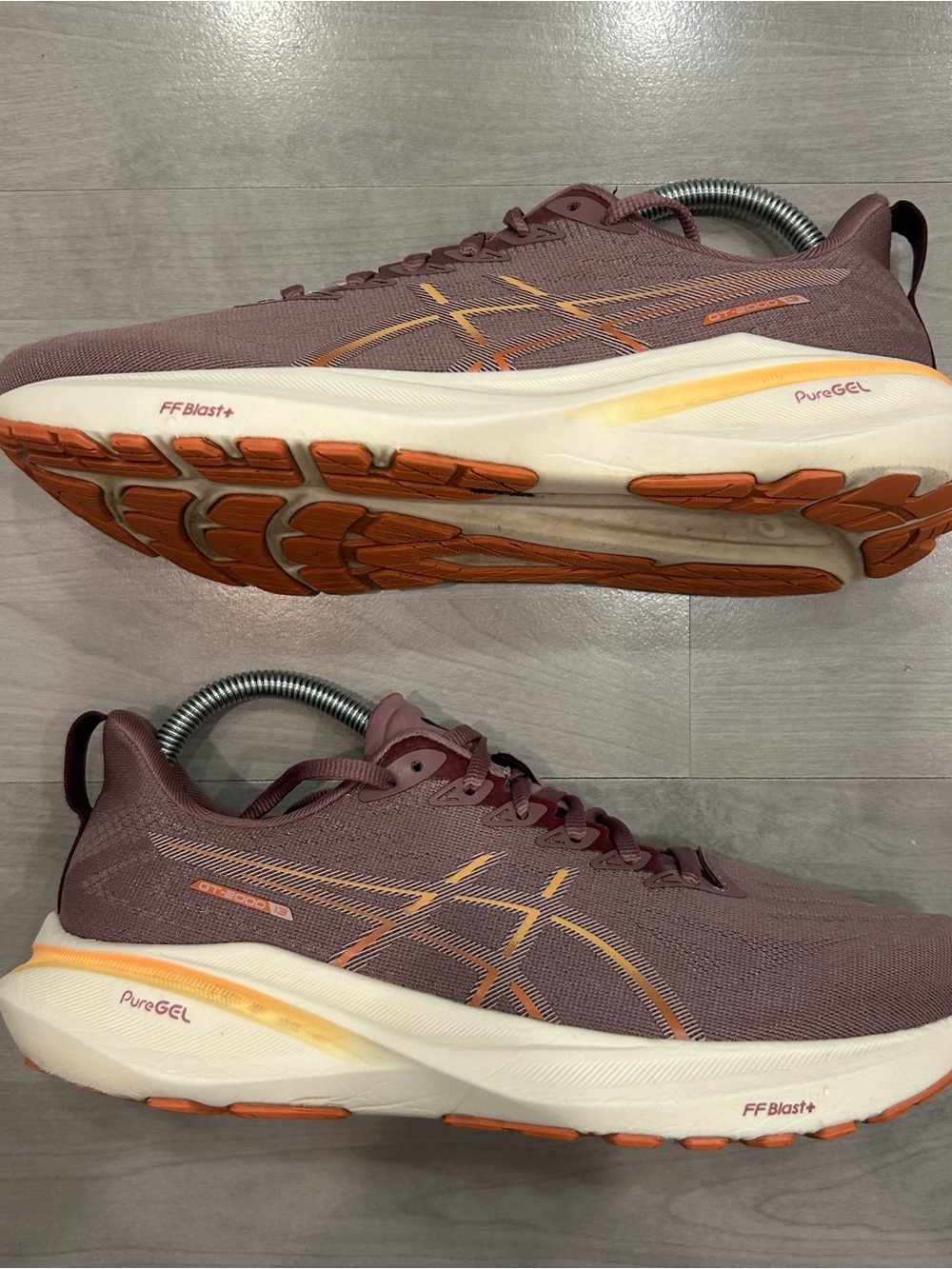 Asics GT-2000 13 Womens Size 9 Purple White Running Shoes Sneakers NO INSOLES
